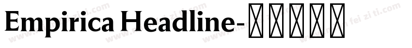 Empirica Headline字体转换